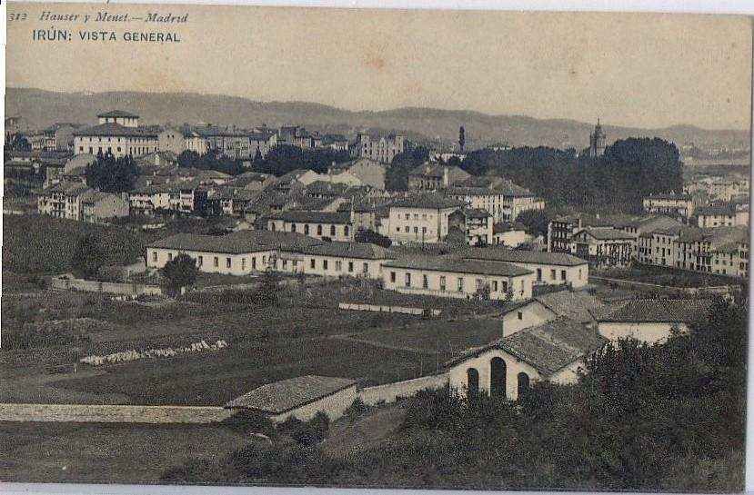 POSTAL ANTIGUA DEL PAIS VASCO. IRUN. VISTA GENERAL