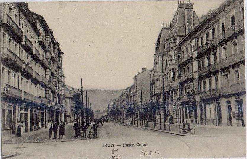 POSTAL ANTIGUA DEL PAIS VASCO. IRUN. PASEO DE COLON