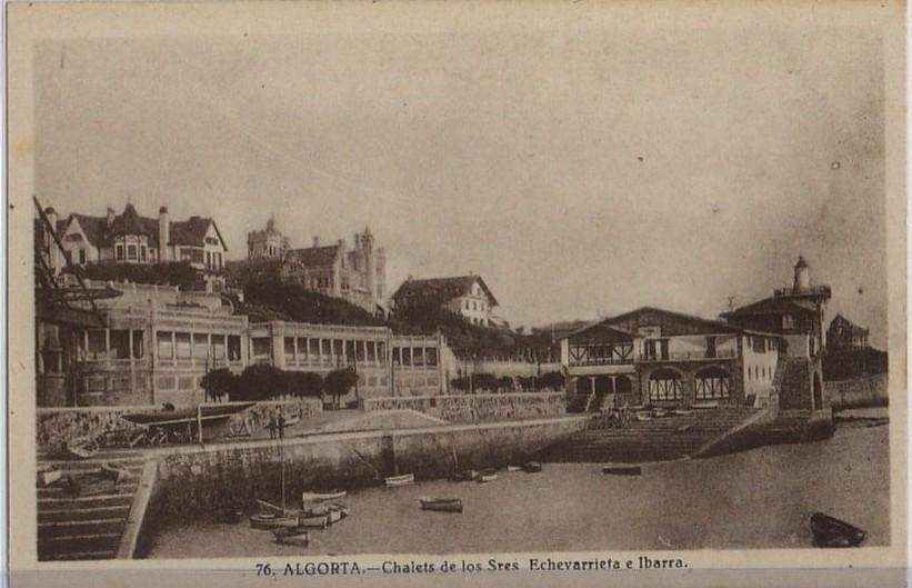 POSTAL ANTIGUA DEL PAIS VASCO. ALCORTA Nº 76. CHALET DE LOS SRES. ECHEVARRIETA E IBARRA