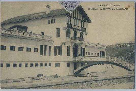 POSTAL ANTIGUA DE BILBAO. ALGORTA. EL BALNEARIO
