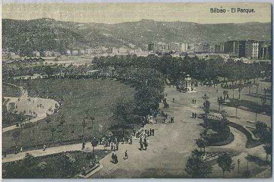 POSTAL ANTIGUA DE BILBAO. EL PARQUE