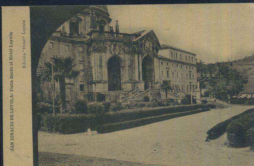POSTAL ANTIGUA DEL PAIS VASCO SAN IGNACIO DE LOYOLA: VISTA DESDE EL HOTEL LOYOLA