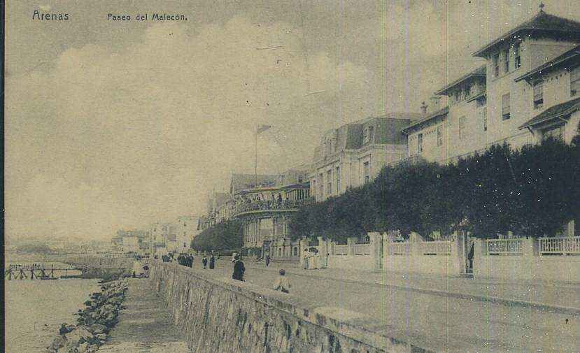 POSTAL ANTIGUA DEL PAIS VASCO ARENAS PASEO DEL MALECON