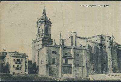 POSTAL ANTIGUA DEL PAIS VASCO FUENTERRABIA LA IGLESIA