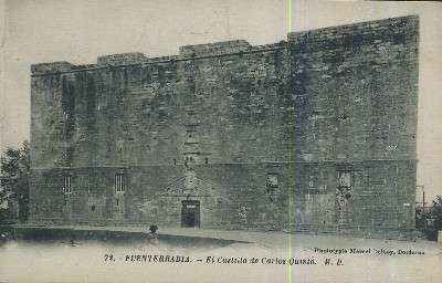 POSTAL ANTIGUA DEL PAIS VASCO FUENTERRABIA  72 EL CASTILLO DE CARLOS V