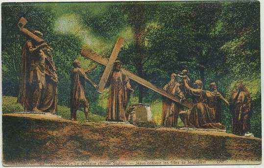 POSTAL RELIGIOSA. Nº 81. LOURDES. LE CALVAIRE. Vlll STATION