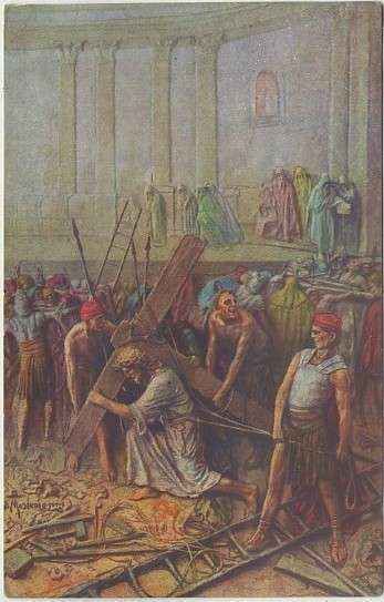 POSTAL RELIGIOSA. VIE DU CHRIST PAR MASTROIANNI Nº 62