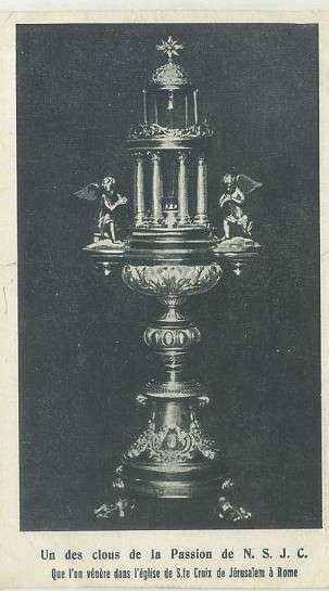 POSTAL RELIGIOSA. UN DES CLOUS DE LA PASSION DE N.S.J.C.