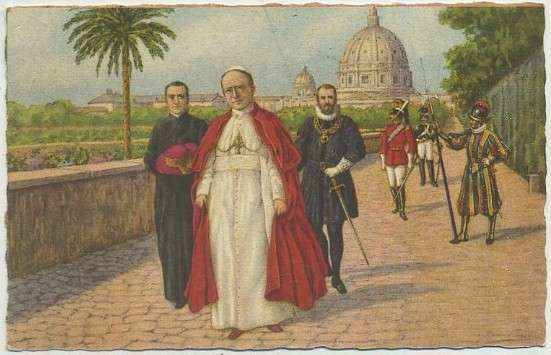 POSTAL RELIGIOSA. SUA SANTITA NEI GIARDINI VATICANI