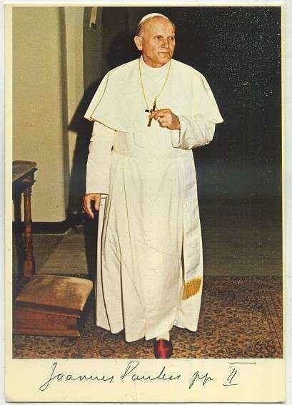 POSTAL RELIGIOSA. PAPA GIOVANNI PAOLO ll