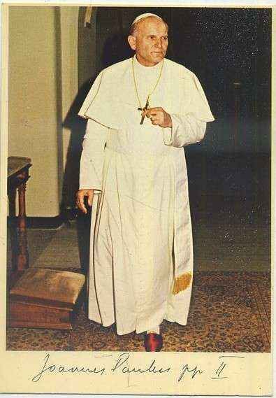 POSTAL RELIGIOSA. PAPA GIOVANNI PAOLO ll