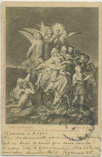 POSTAL RELIGIOSA. WILH. VON KAULBACH