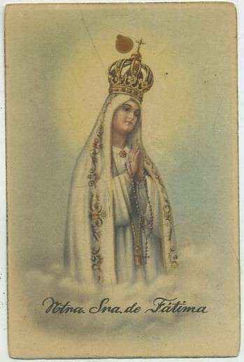 POSTAL RELIGIOSA. NUESTRA SEÑORA DE FATIMA