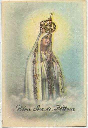 POSTAL RELIGIOSA. NUESTRA SEÑORA DE FATIMA