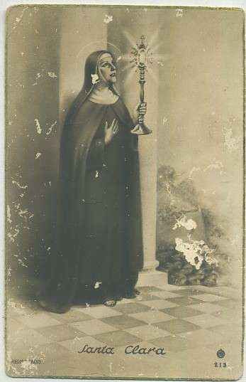 POSTAL RELIGIOSA. SANTA CLARA