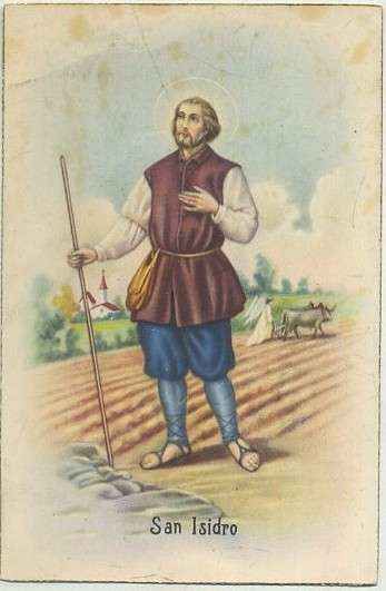 POSTAL RELIGIOSA. SAN ISIDRO