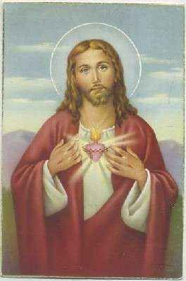 POSTAL RELIGIOSA. SAGRADO CORAZON DE JESUS