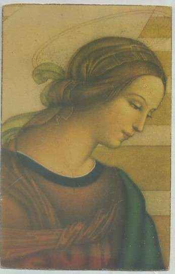 POSTAL RELIGIOSA. BUSTO DE LA VIRGEN. RAFAEL