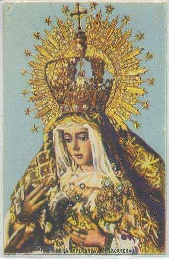 POSTAL RELIGIOSA. VIRGEN DE LA ESPERANZA. MACARENA Nº 96