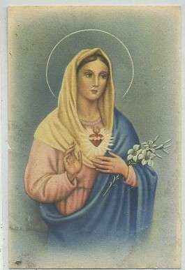 POSTAL RELIGIOSA. LA VIRGEN