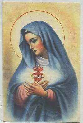POSTAL RELIGIOSA. LA VIRGEN