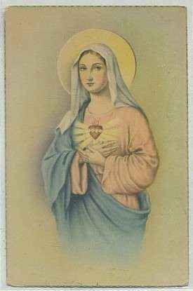 POSTAL RELIGIOSA. LA VIRGEN