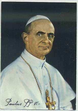 POSTAL RELIGIOSA. SUA SANTITA PAOLO Vl