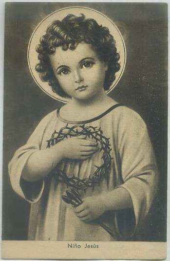 POSTAL RELIGIOSA. NIÑO JESUS