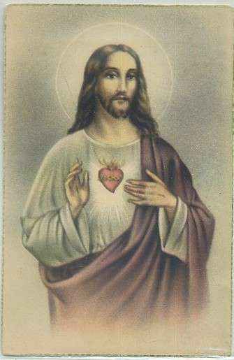 POSTAL RELIGIOSA. SAGRADO CORAZON DE JESUS