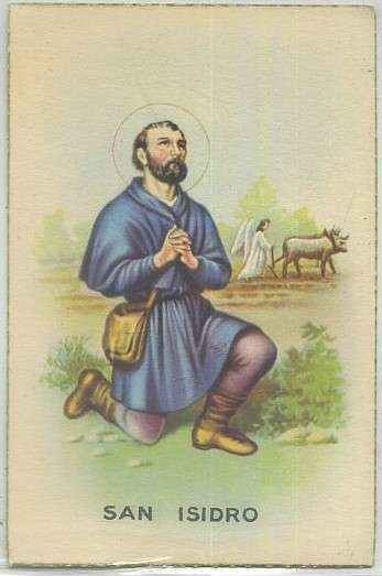 POSTAL RELIGIOSA. SAN ISIDRO