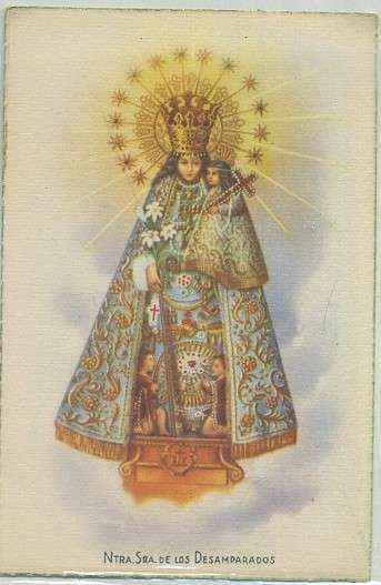 POSTAL RELIGIOSA. NTRA. SRA. DE LOS DESAMPARADOS