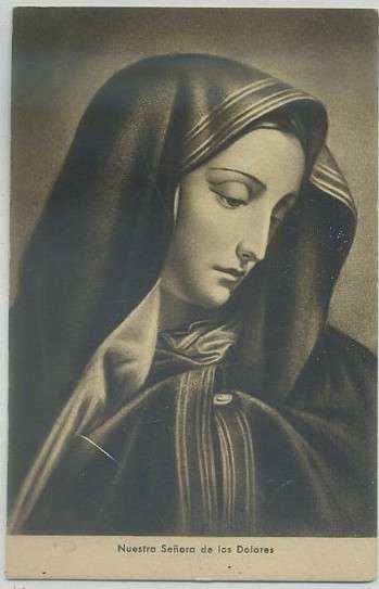 POSTAL RELIGIOSA. NTRA. SRA. DE LOS DOLORES
