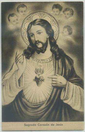 POSTAL RELIGIOSA. SAGRADO CORAZON DE JESUS