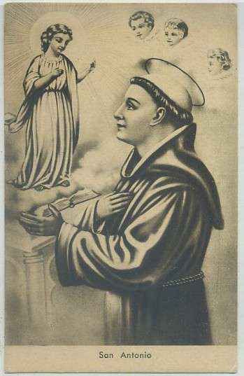POSTAL RELIGIOSA. SAN ANTONIO
