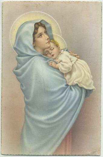 POSTAL RELIGIOSA. LA VIRGEN