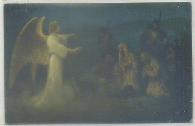 POSTAL RELIGIOSA. LA SAGRADA ESCRITURA. SERIE Vl. Nº 3. OS ANUNCIO UN GRANDE GOZO