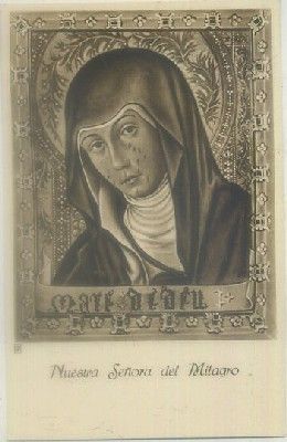 POSTAL RELIGIOSA. NUESTRA SEÑORA DE LOS MILAGROS