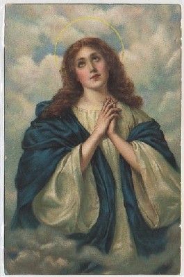 POSTAL RELIGIOSA. MADONNA. MAX LEWIS PINX