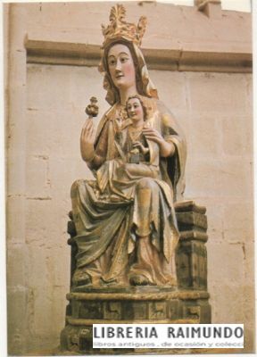 POSTAL RELIGIOSA. VIRGEN CON NIÑO. MONASTERIO DE CAÑAS. LA RIOJA