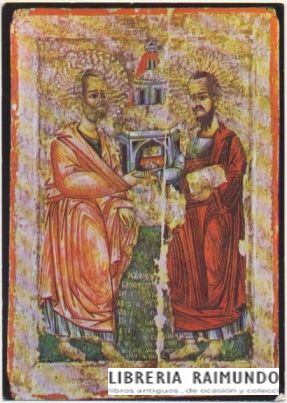 POSTAL RELIGIOSA. APOSTOLES PEDRO Y PABLO