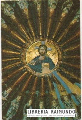 POSTAL RELIGIOSA. MOSAICO DE CRISTO Y SUS APOSTOLES
