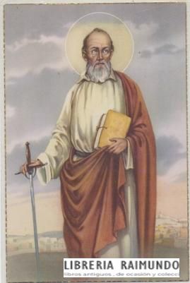 POSTAL RELIGIOSA. SAN PABLO