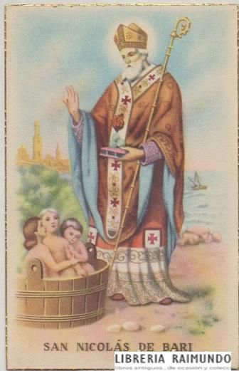 POSTAL RELIGIOSA. SAN NICOLAS DE BARI