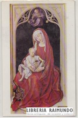 POSTAL RELIGIOSA. MUSEO DEL PRADO. LA VIRGEN CON EL NIÑO