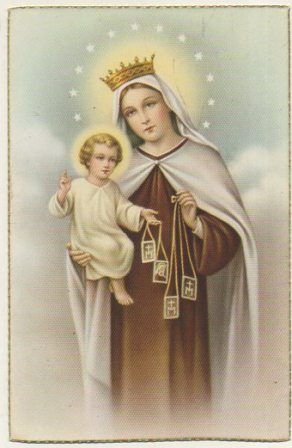 POSTAL RELIGIOSA. NUESTRA SEÑORA DEL CARMEN