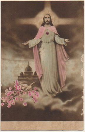 POSTAL RELIGIOSA. SAGRADO CORAZON DE JESUS