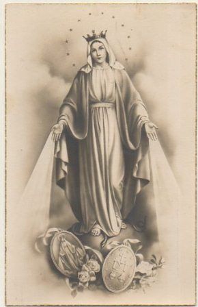 POSTAL RELIGIOSA. VIRGEN MILAGROSA