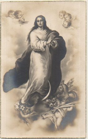 POSTAL RELIGIOSA. VIRGEN DE LA INMACULADA