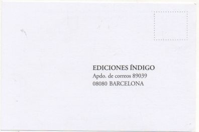 TARJETA POSTAL. RESPUESTA COMERCIAL. EDICIONES IÑIGO