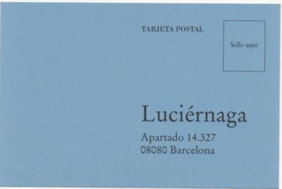 TARJETA POSTAL. RESPUESTA COMERCIAL. EDIT. LUCIERNAGA